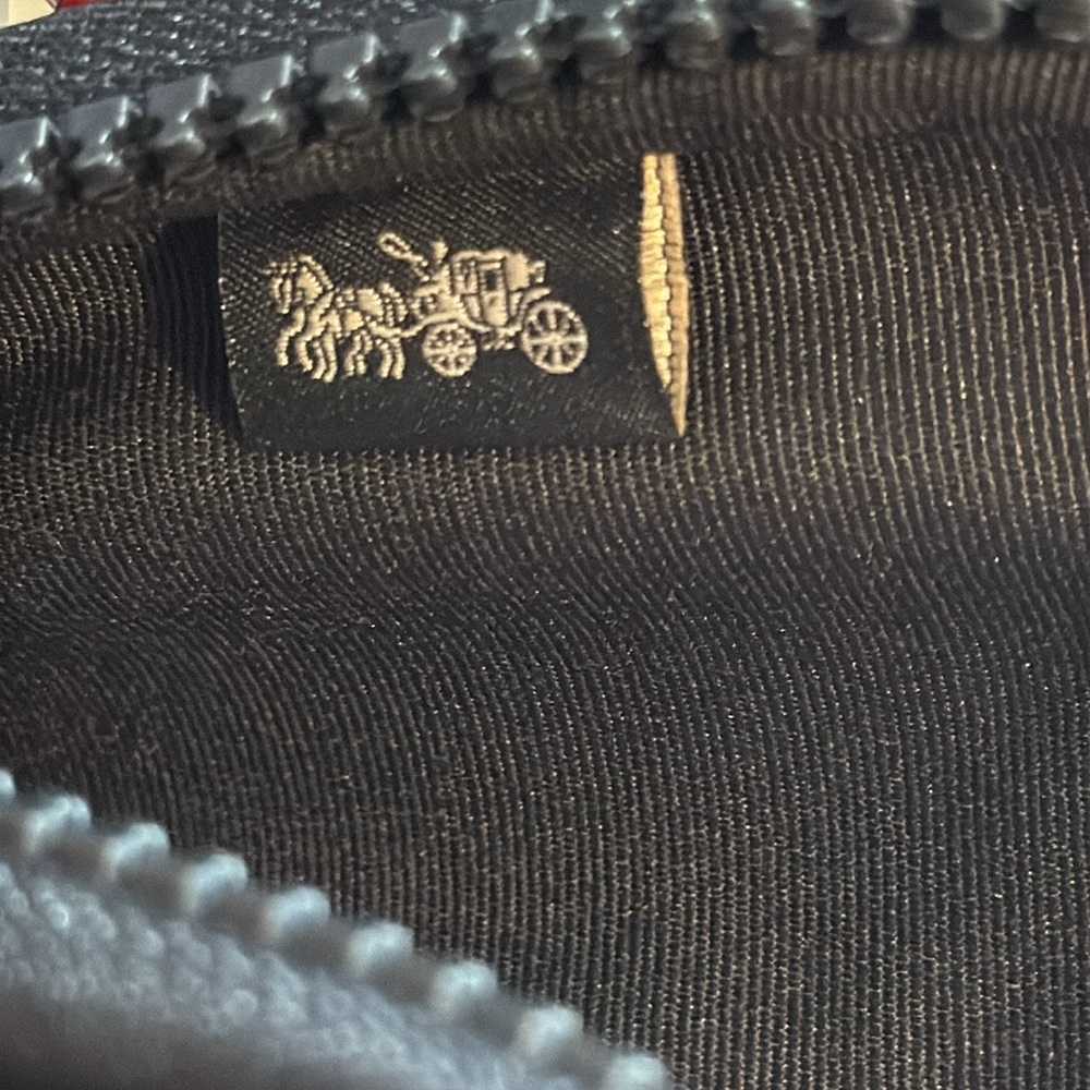 Coach North/South Hybrid Pouch In Signature Canvas Coach Patch Red//Black - Picture 9 of 9